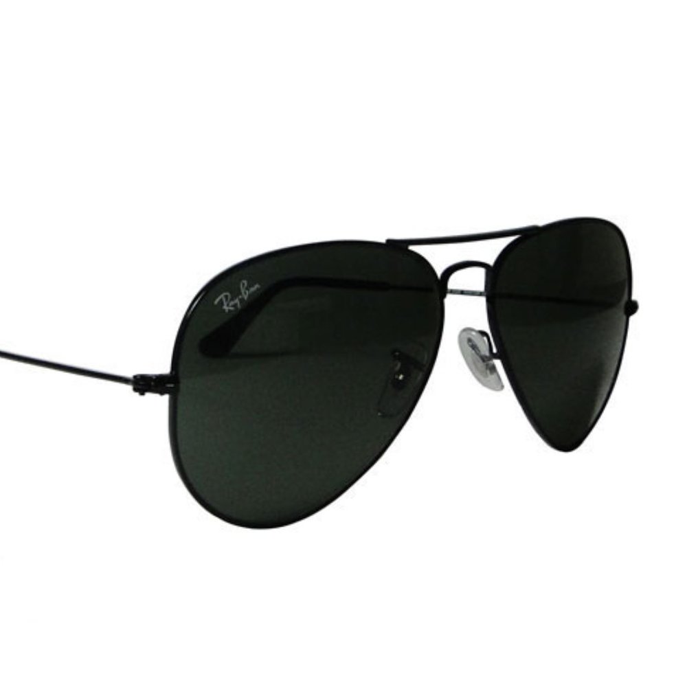 Ray-Ban Aviator Sunglasses Black Large Brand New